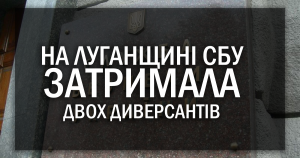 На Луганщині СБУ затримала двох диверсантів