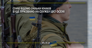 Стало відомо скільки юнаків буде призвано на службу цієї осені