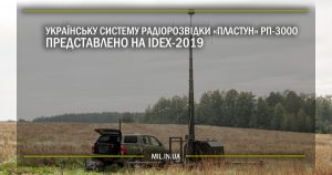 Українську систему радіорозвідки «Пластун» РП-3000 представлено на IDEX-2019