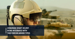 Ukrainian smart helmet being integrated with two foreign armor types