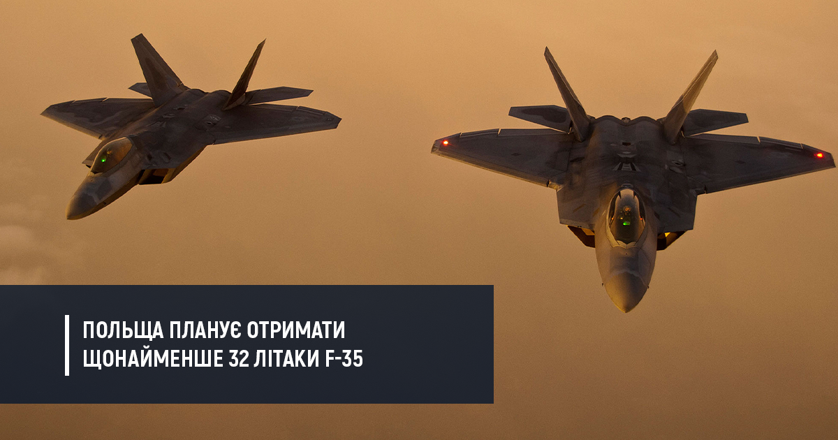 Міністр оборони Польщі сказав скільки F-35 планує купити країна