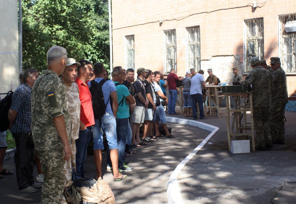 Прийом резервістів бригади ТрО Миколаївської області