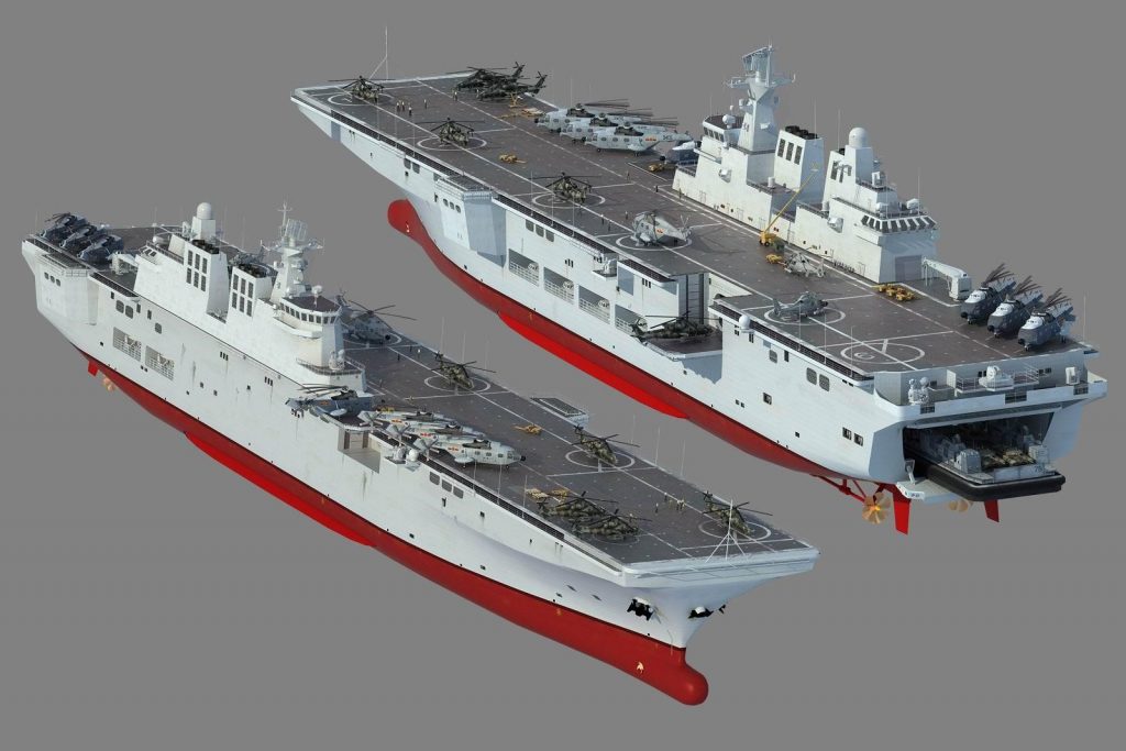 Візуалізація китайського вертольотоносця Type 075D 1