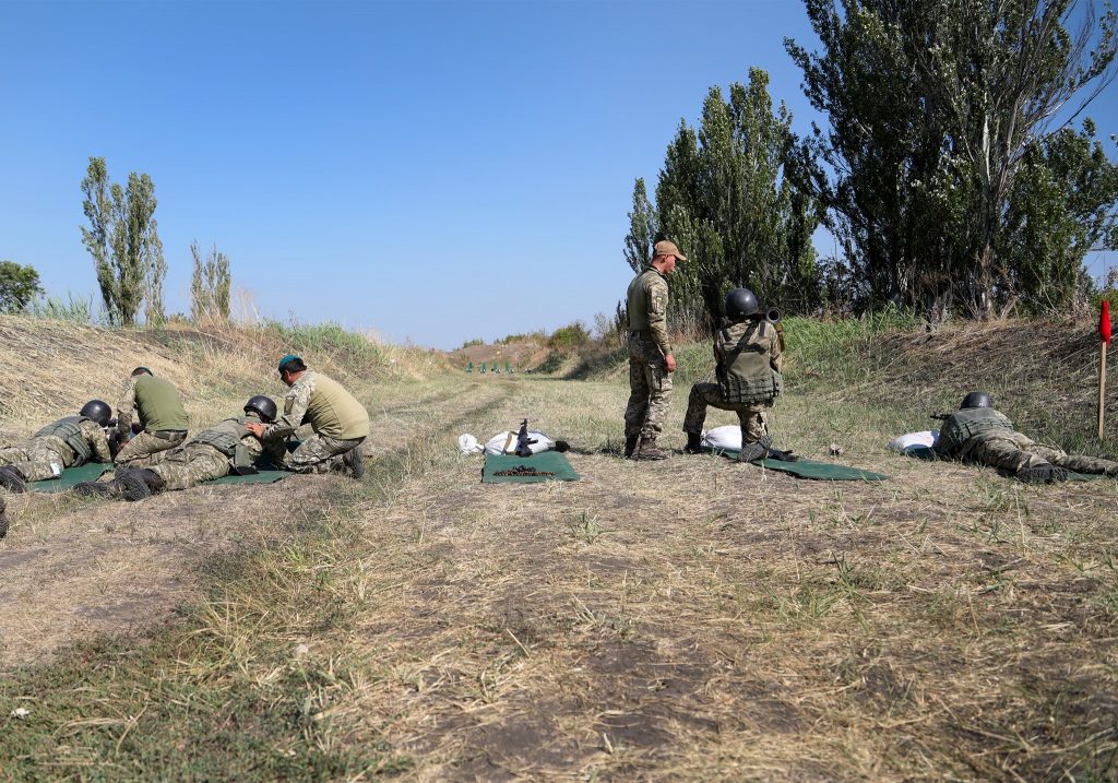 Вогнева підготовка офіцерів 109-ї бригади ТрО