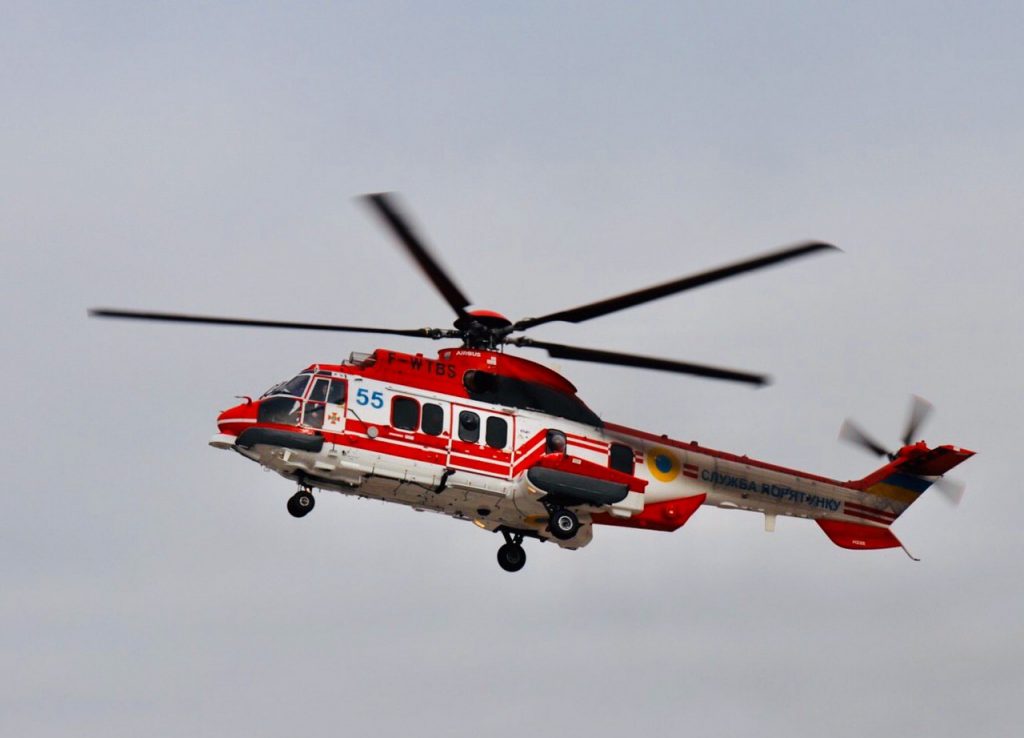 В Україну прибув H225 Super Puma для ДСНС з бортовим номером 55