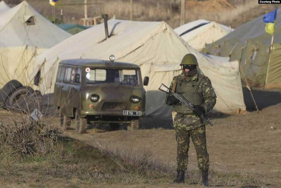 На Чонгарі, березень 2014 року. Фото з особистого архіву Сергія Куза