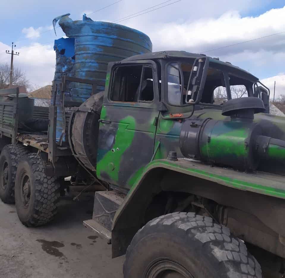 ЗСУ підбили вантажівку бойовиків поблизу Широкіно