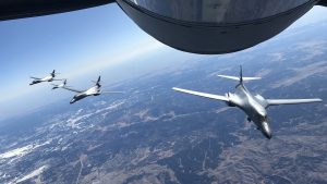 США тренуються: одразу чотири B-1 Lancer працювали в небі