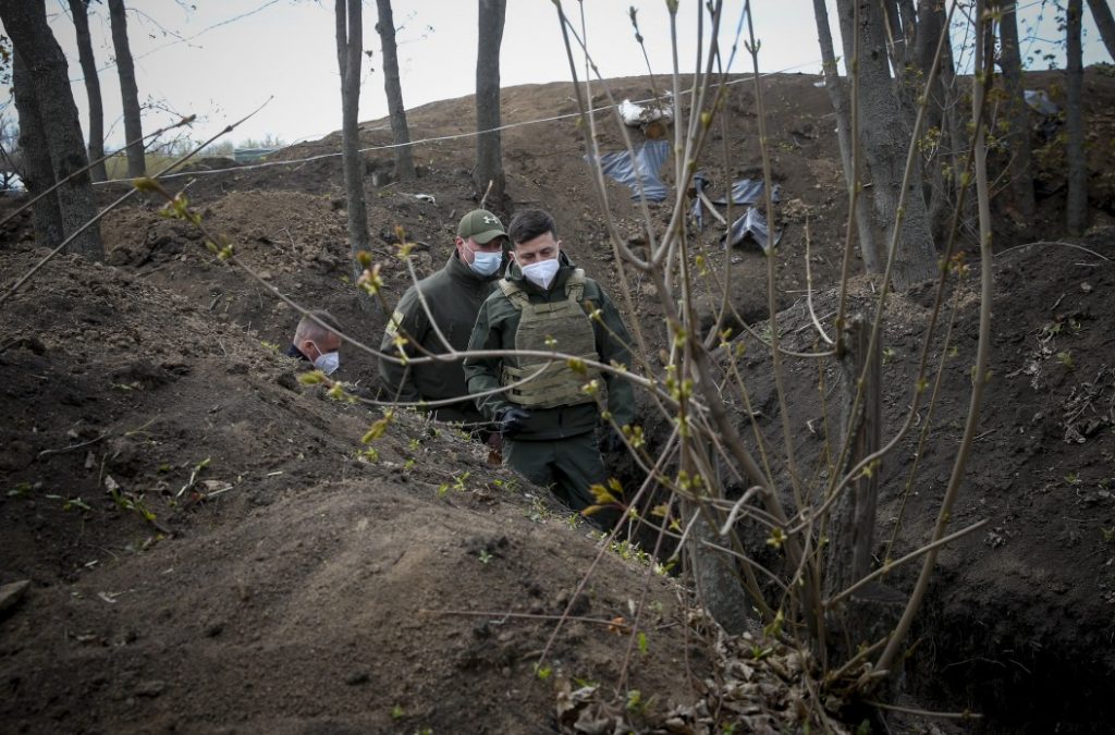 Президент України на Донеччині. Фото Міноборони.