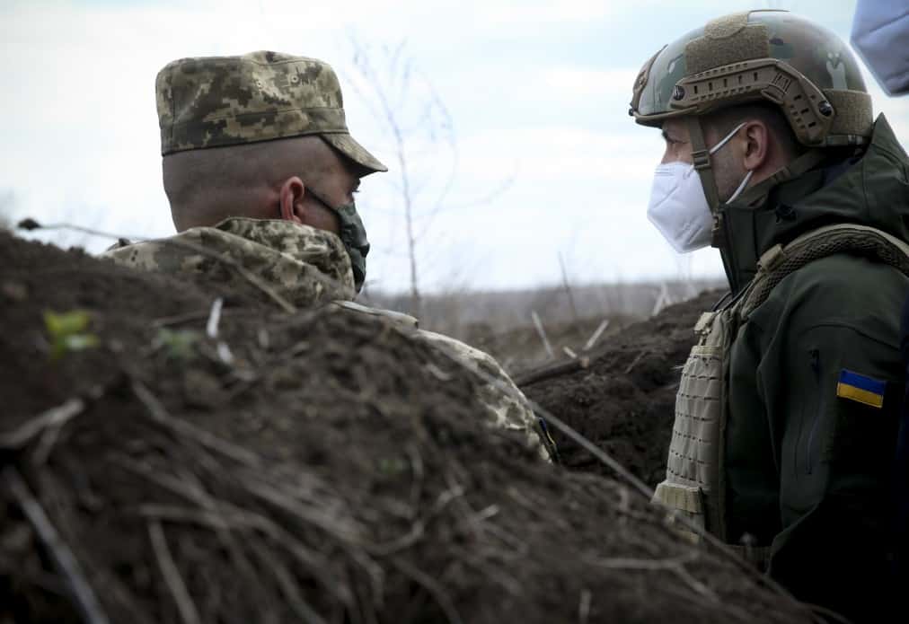 Президент України на Донеччині. Фото Міноборони.