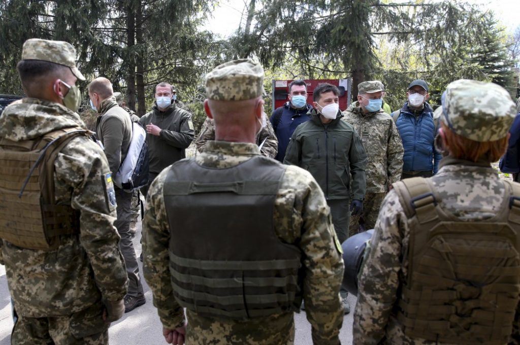 Президент України на Донеччині. Фото Міноборони.