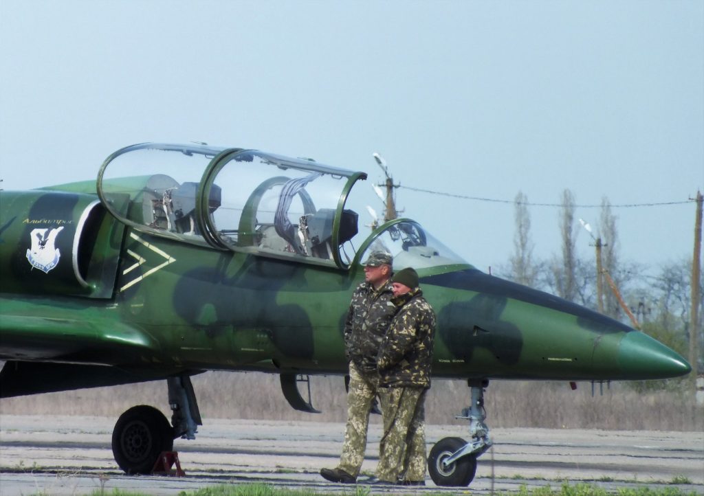 Л-39 «Альбатрос» навчально тренувальний літак ПС ЗСУ. Фото: 299 бригада тактичної авіації. Квітень 2020