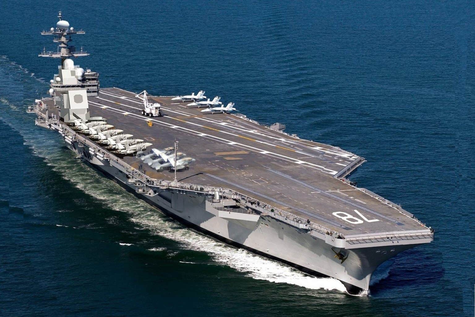 Авіаносець USS Gerald R. Ford завершив тестування бойових систем