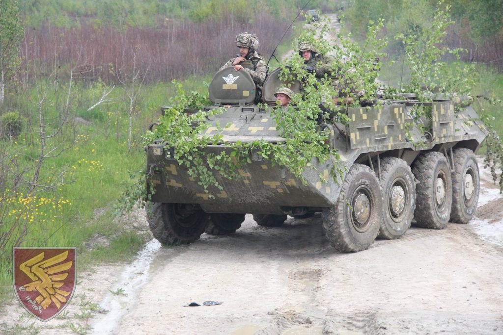 Десантники 95-ї бригади на бронетранспортері під час навчань. Фото: 95 ОДШБр