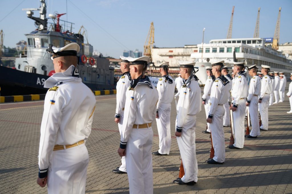 Церемонія з дня Військово-Морських сил України. Фото: Пресцентр Президента України