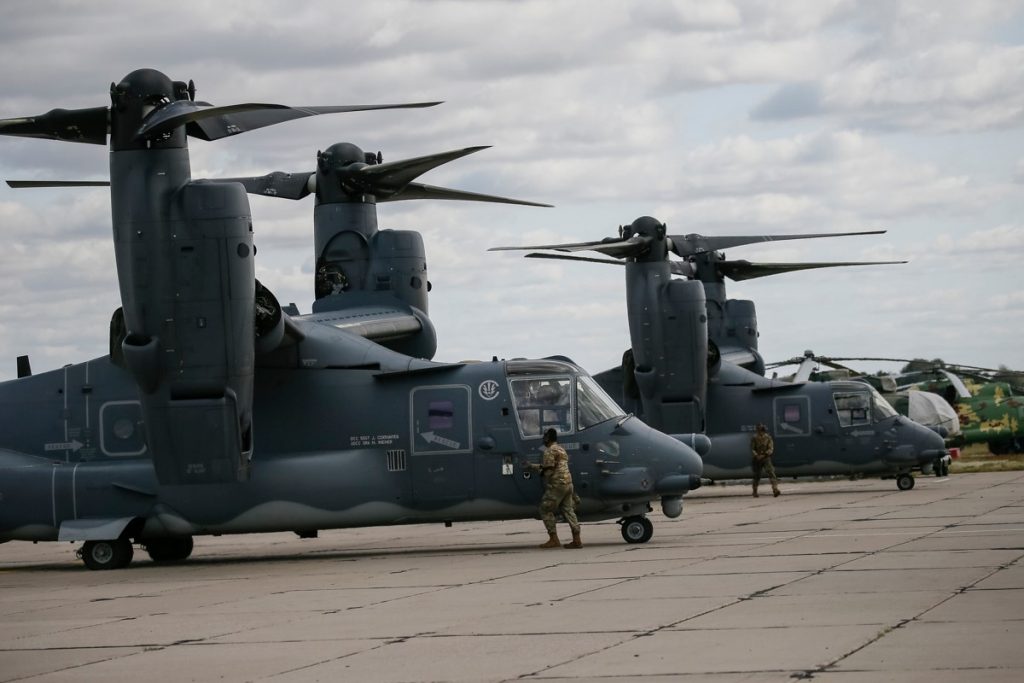 CV-22 Osprey ССО США на навчаннях в Україні. Вересень 2020. Фото: sprotyv.info