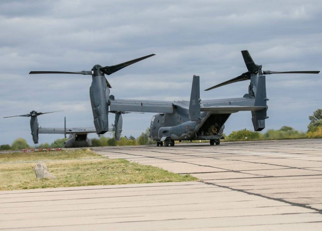 CV-22 Osprey ССО США на навчаннях в Україні. Вересень 2020. Фото: sprotyv.info