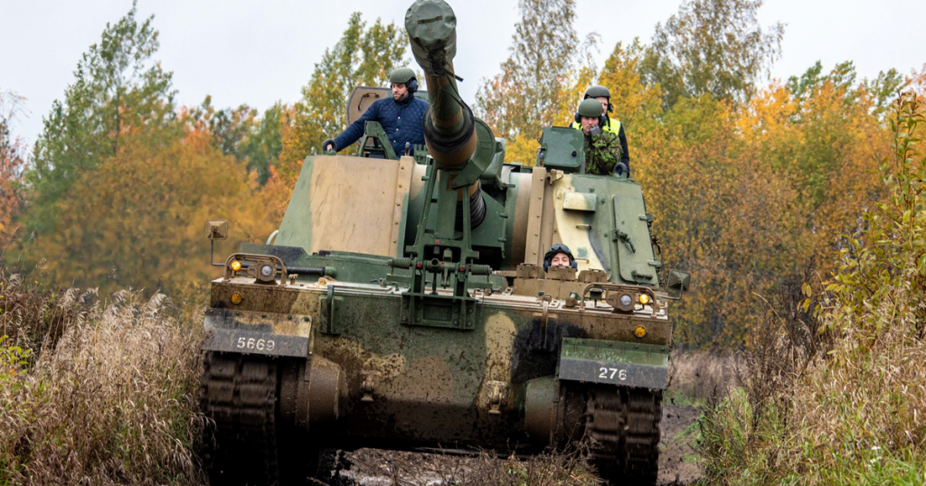 Самохідні гаубиці К9 Thunder Естонії. Жовтень 2020. Фото: МО Естонії