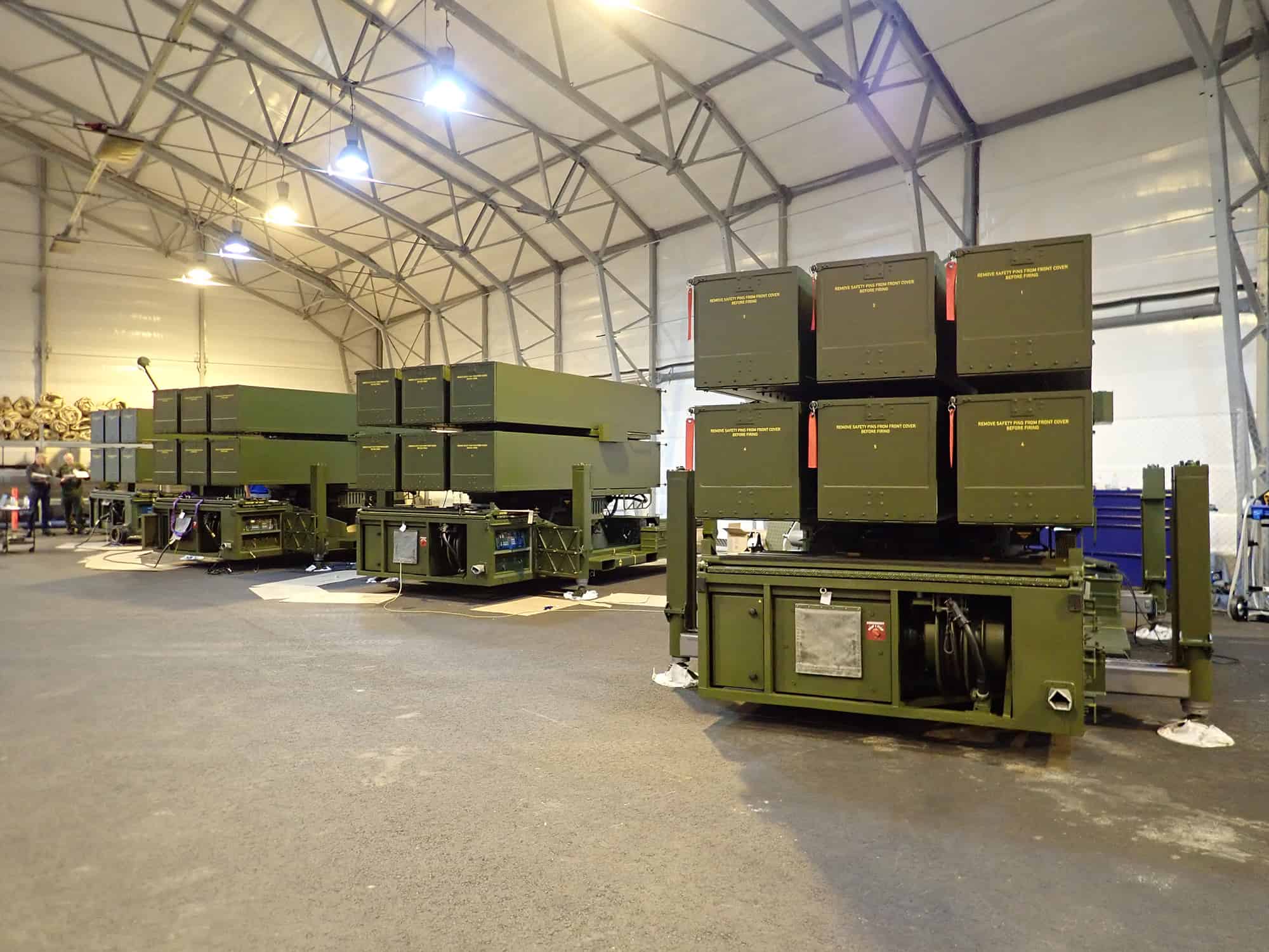 Пускові установки ЗРК NASAMS армії Литви Фото: Міноборони Литви