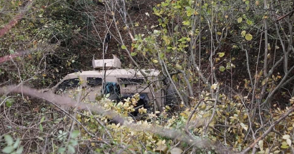 Покинута друга бронемашина «Sand Cat» у районі села Тагавард. Листопад 2020. Фото: Сили Вірменії