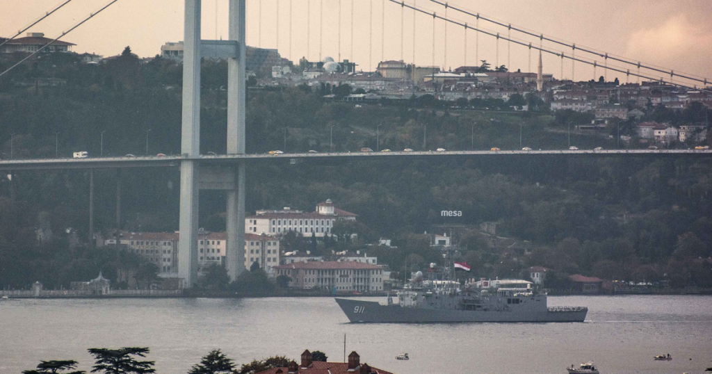 Фрегат типу Oliver Hazard Perry ALEXANDRIA (F911) ВМС Єгипту. Листопад 2020. Фото: Shipspotting Istanbul Strait