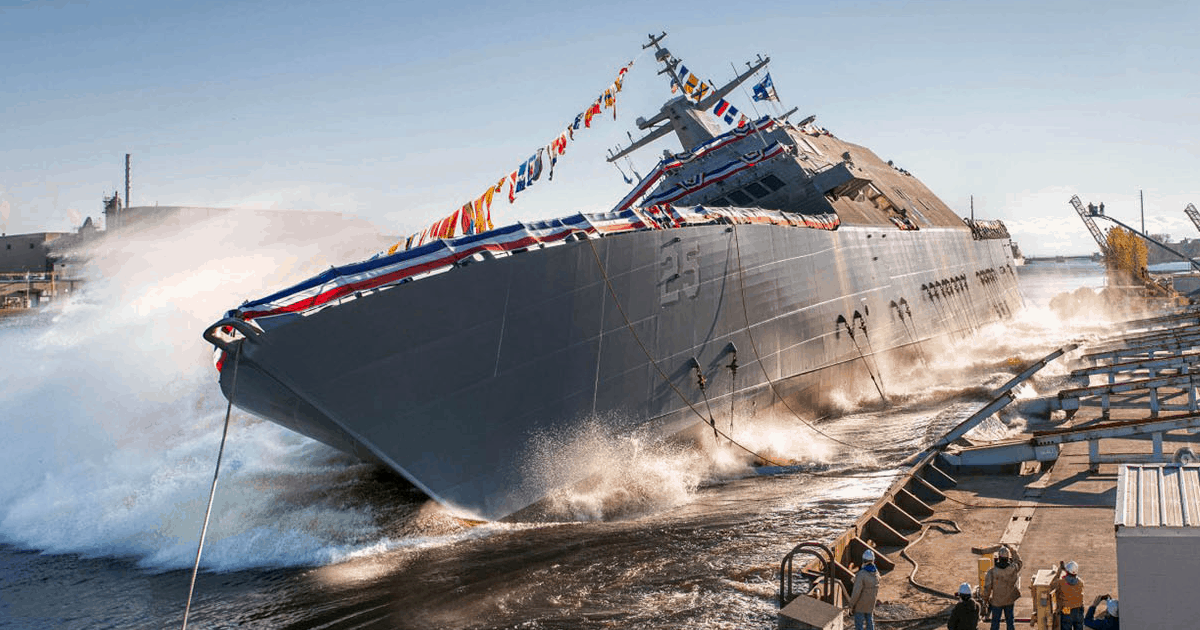 У США спустили на воду корабель USS Marinette