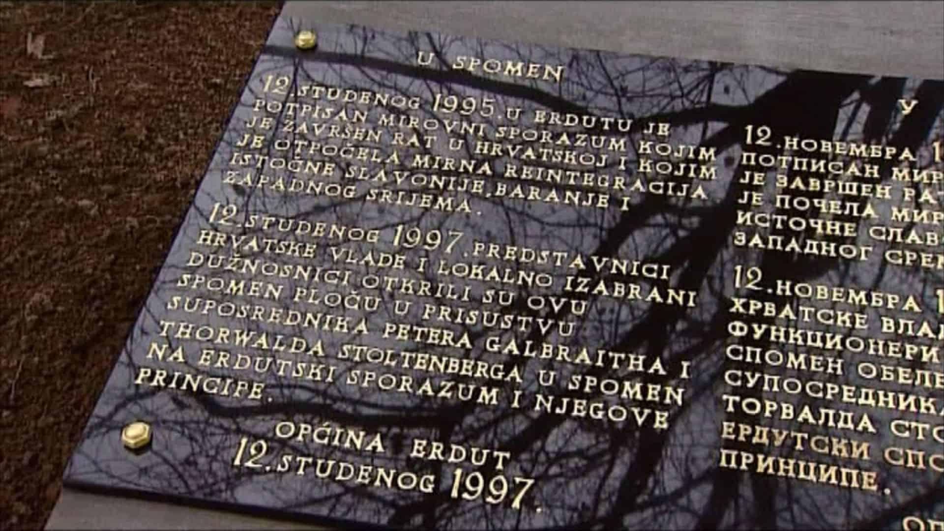 Ердутська угода у Хорватії через 25 років: війна припинилася, порозуміння немає