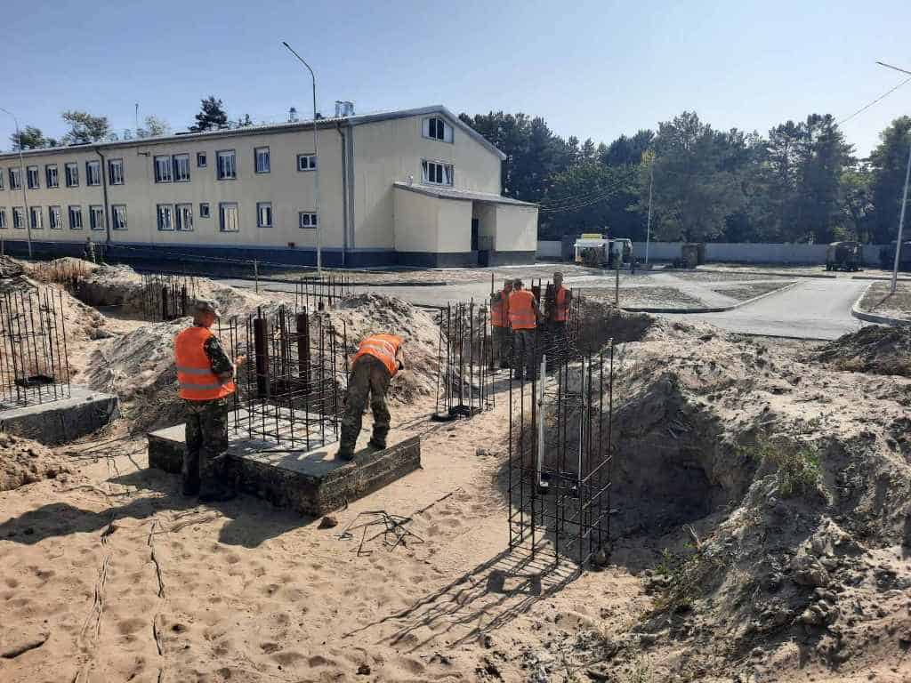 Будівництво на Новомосковському загальновійськовому полігоні. Листопад 2020. Фото: АрміяInform