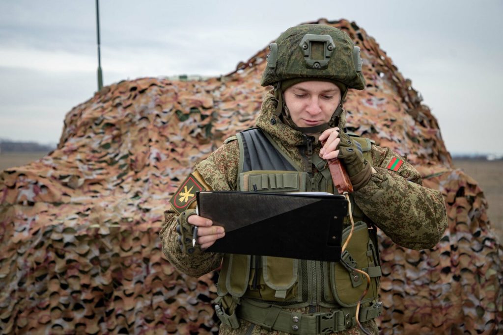 Артилерист так званої «ПМР». Січень 2021. Фото: «МО ПМР» (Незаконні збройні формування Придністров’я)