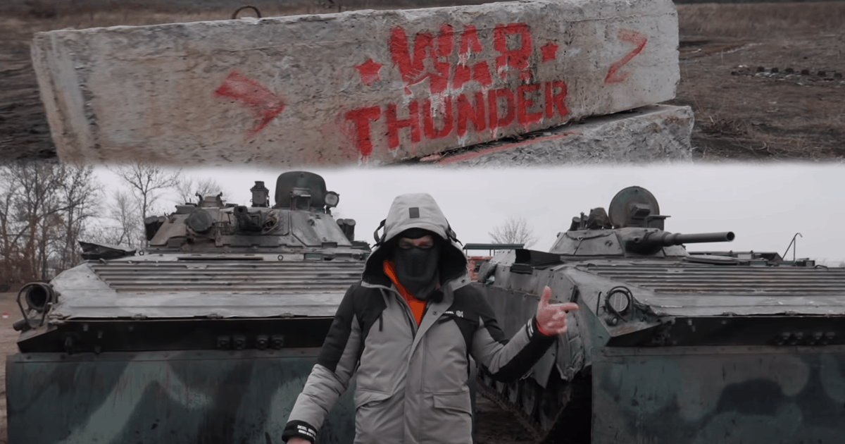 War Thunder publisher buying ads in a «DPR» combatants video