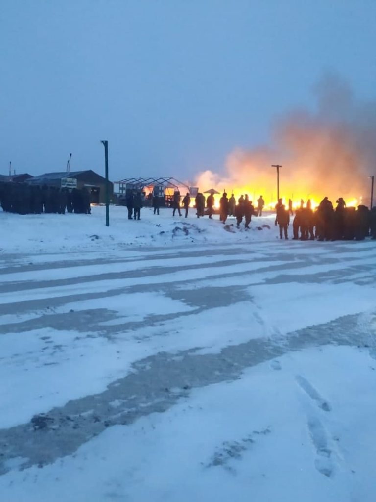 Пожежа на полігоні Алабіно поблизу Москви