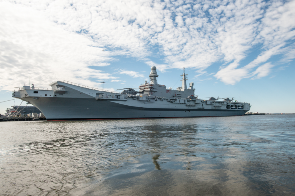 Флагман ВМС Італії Covour, фото - ВМС Італії