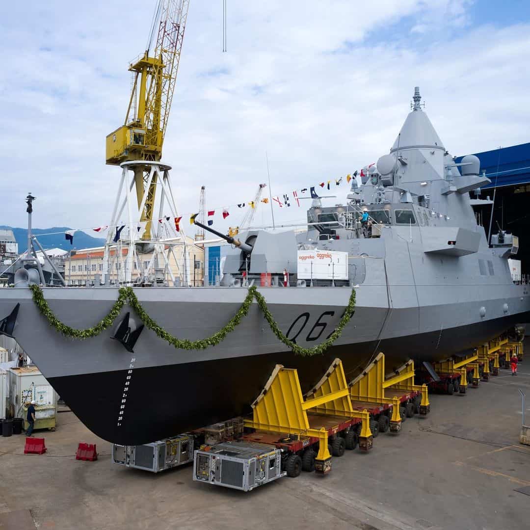 На воду спустили офшорний патрульний корабель OPV Sheraouh (Q62) для ВМС Катару