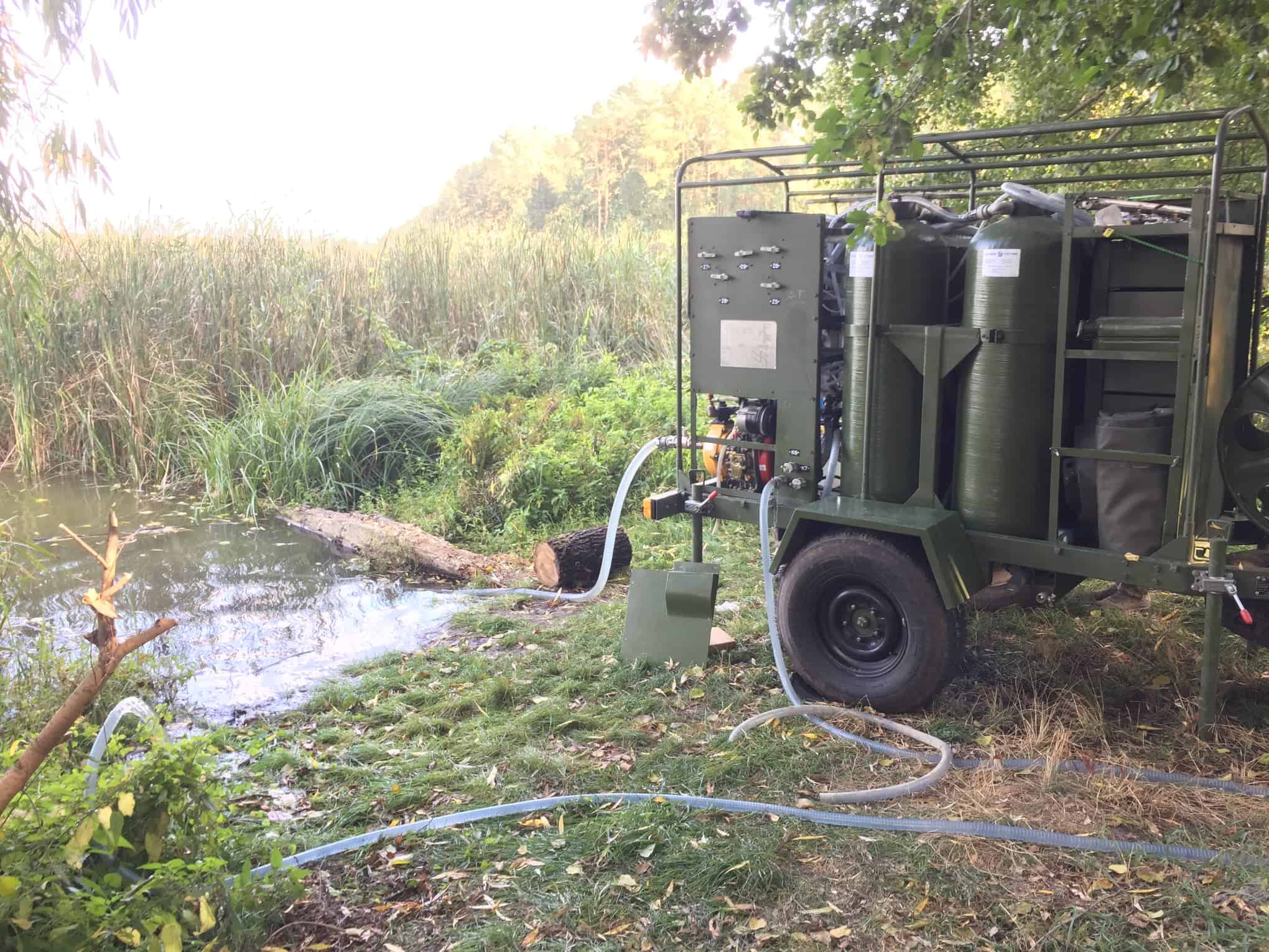 Для ЗСУ випробовують рухому станцію очищення води «Джерело-2000»