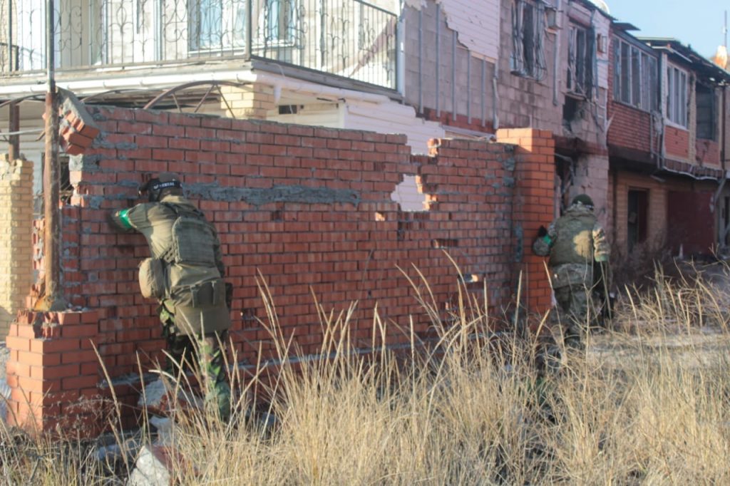 Гірські піхотинці під час тренувань у Широкиному