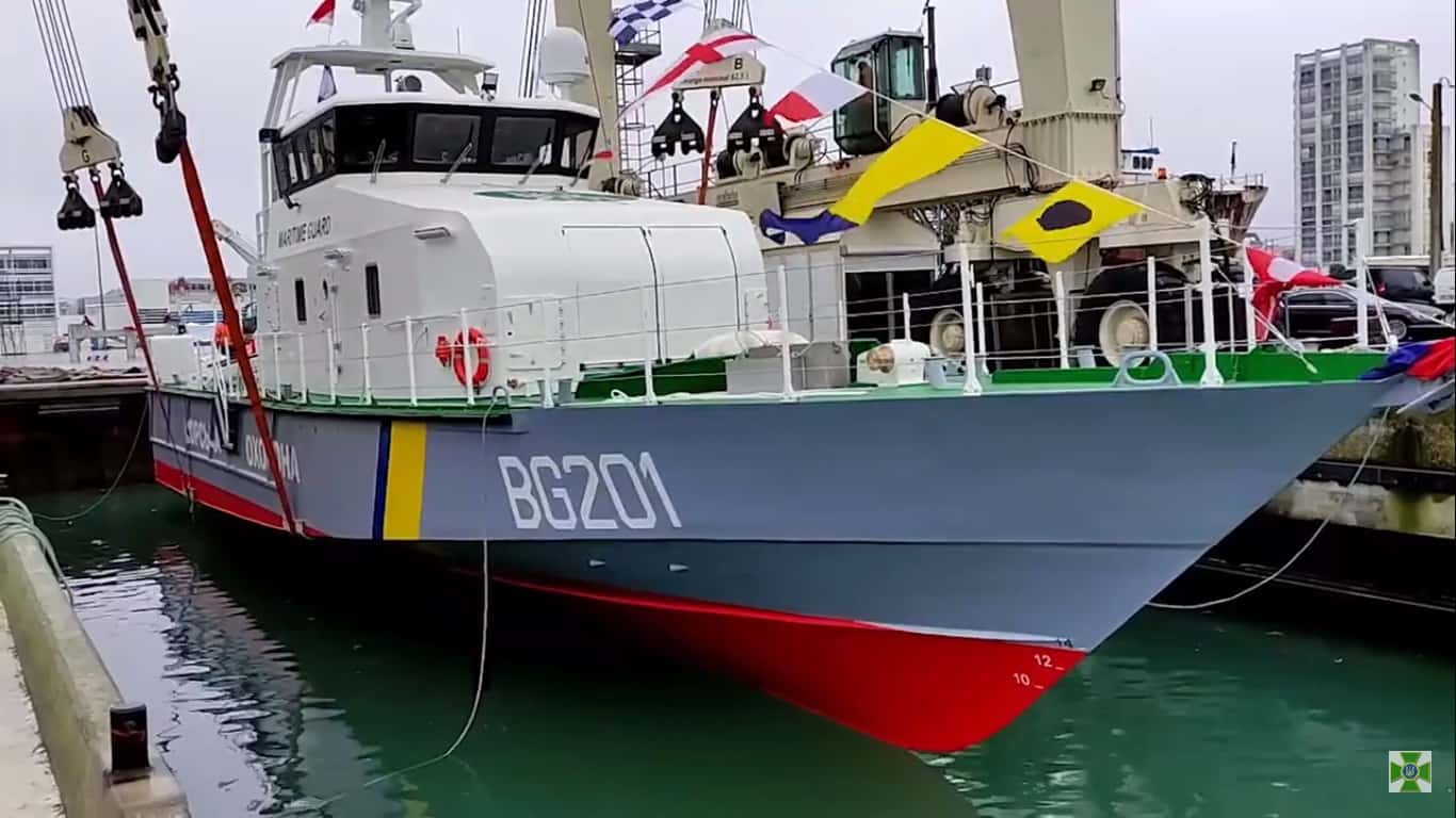 The first OCEA boat for Ukrainian Coast Guard was launched in France today