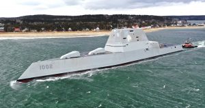 У США завершено будівництво корпусу останнього есмінця Zumwalt