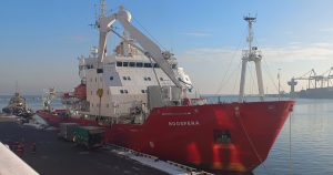 Noosphera (ex-RRS James Clark Ross) research vessel went on the first sailing to Antarctica