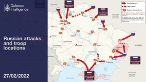 The Russian invasion. Summary as of 1:00 p.m. on February 27