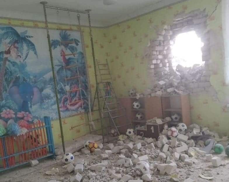 Occupiers shelled Stanytsia Luhanska, damaging a local kindergarten