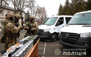 U.S. handed over vehicles and equipment to the National Police of Ukraine special unit