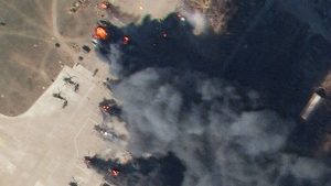 New satellite image shows the destruction of Russia’s equipment at an airport in Kherson