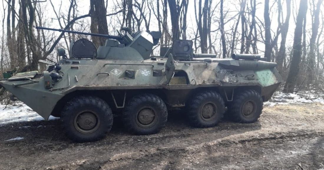 Захоплений БТР-82А російський військових