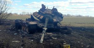 Armored vehicles and BM-27 Uragan MLRS were destroyed near Pryluky