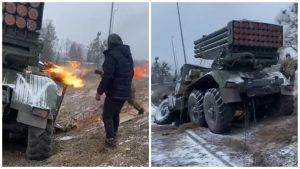 Local residents helped burn Grad MLRS of the russian army