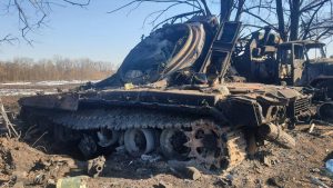 Russian convoy was destroyed in the Sumy region in Ukraine