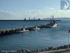 The rashists took the captured Ukrainian boats to Novorossiysk