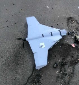 A russian kamikaze drone was shot down in Kyiv