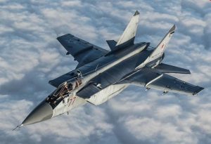 A MiG-31 fighter jet crashed in Russia