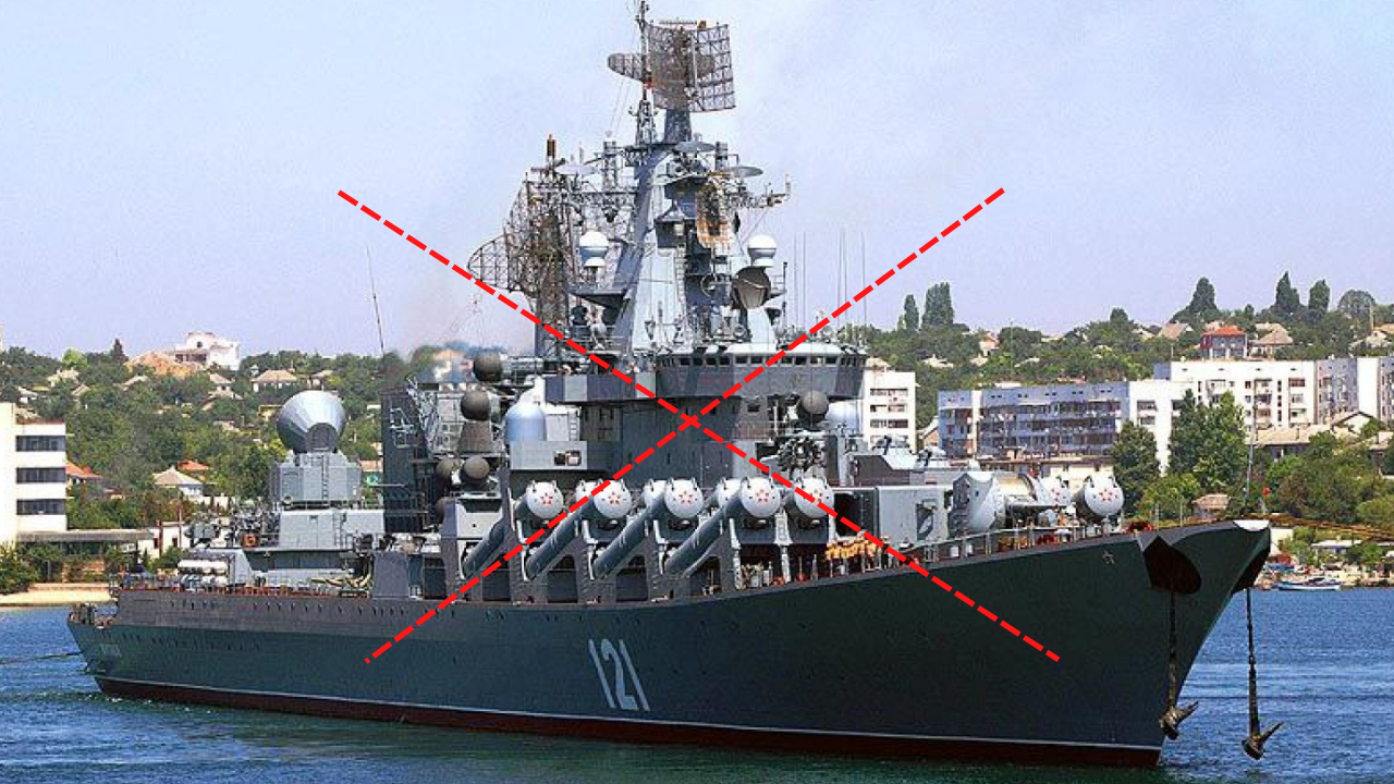 “Moskva” missile cruiser – the flagship of the Russian`s Black Sea Fleet – sank